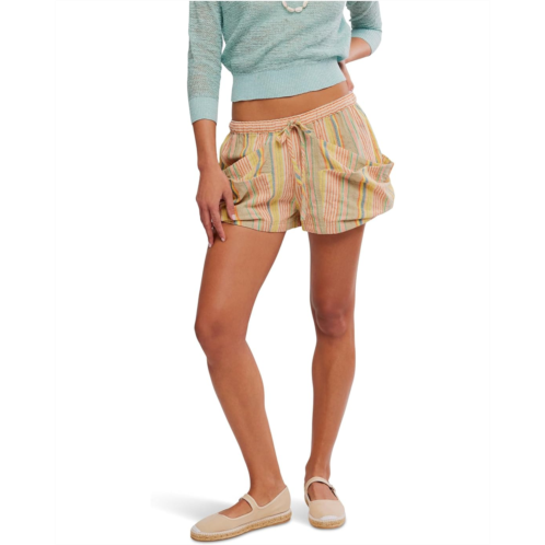 Womens Free People Good Fortune Stripe Shorts