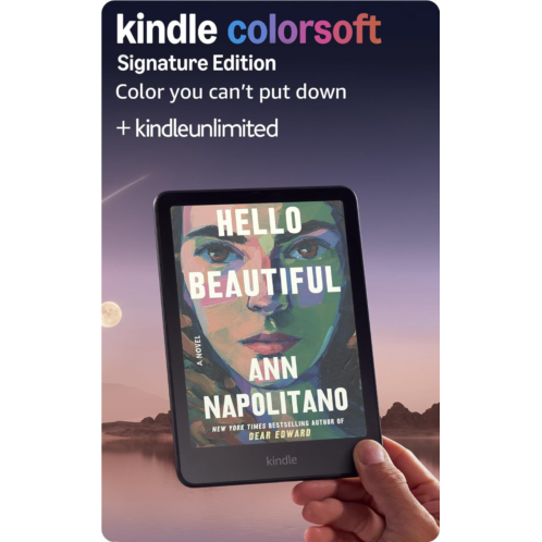 Amazon Kindle Colorsoft Signature Edition 32GB (newest model) - With color display auto-adjusting front light wireless charging and long battery life - Metallic Black 3 months