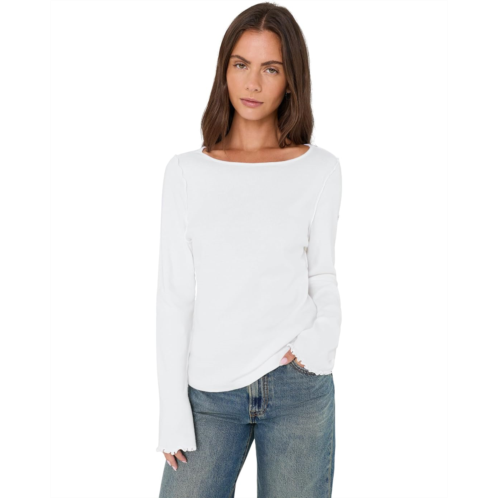 Michael Stars Kit Flared Sleeve Long Sleeve Boatneck
