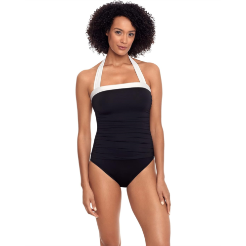POLO RALPH LAUREN Bel Air Shirred Bandeau One-Piece