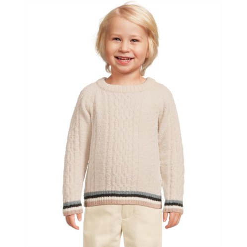 Kids Barefoot Dreams Kids CozyChic Sporty Rib Cable Pullover(Toddler)