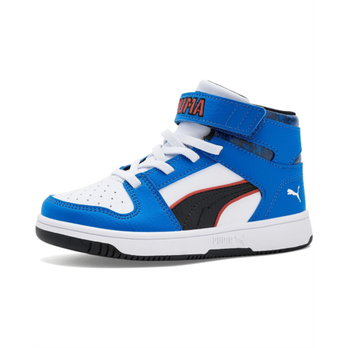 PUMA Kids Rebound Layup Mid Hook-and-Loop Shoes (Little Kid)
