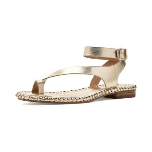 Womens Vince Camuto Libahs Ankle Strap Toe Loop Flat Sandals