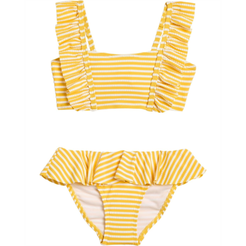 Girls Snapper Rock Kids Sunshine Stripe Frilled Bikini (Toddler/Little Kid/Big Kid)