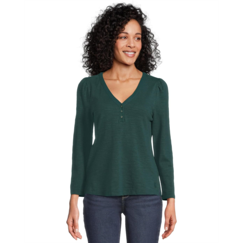Tommy Bahama Ashby Isles Placket Puff Sleeve Top