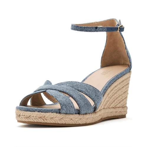 POLO Ralph Lauren Womens Lauren Ralph Lauren Nellie Washed Denim Espadrille