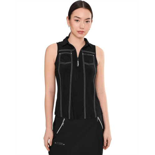 Womens Jamie Sadock Solid Color Sleeveless Top