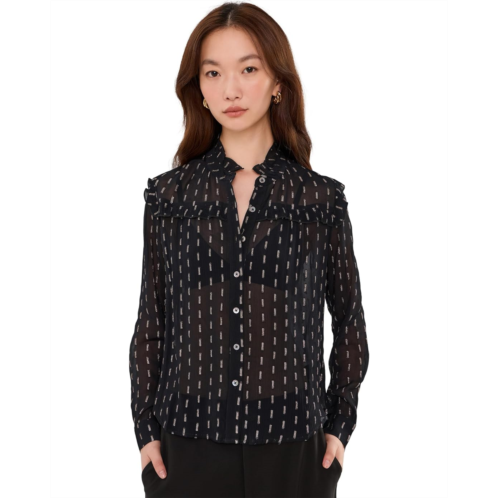Womens NICZOE Mayfair Nights Chiffon Shirt