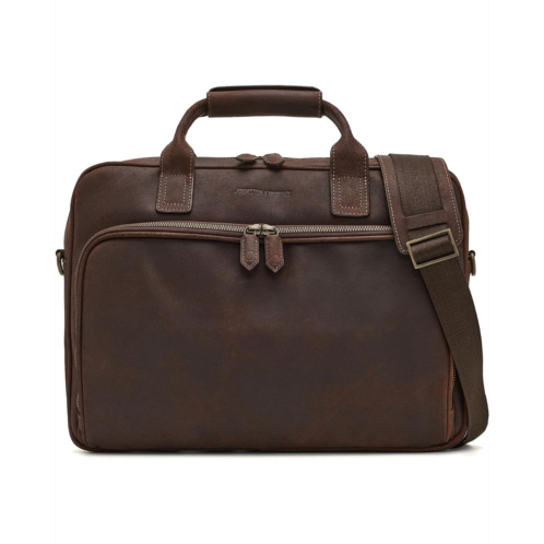 Johnston & Murphy Rhodes Bomber Leather Briefcase