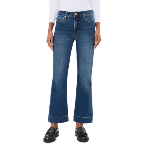 KUT from the Kloth Kelsey High-Rise Fab Ab Ankle Flare in Cool