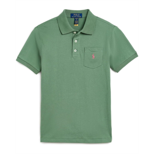 Boys Polo Ralph Lauren Kids Cotton Jersey Pocket Polo Shirt (Big Kid)