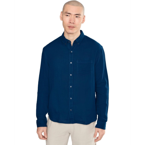 L.L.Bean Mens LLBean Cloud Gauze Shirt Long Sleeve Slightly Fitted Regular