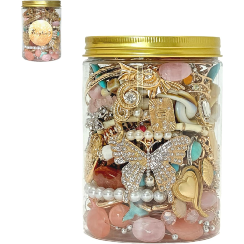 Mystery Jewelry Jar Surprise Jewelry Set for Woman Includes Necklaces Earrings Rings Bracelets and Hair Clips Unique Anniversary Birthday Friendship Gift for Her