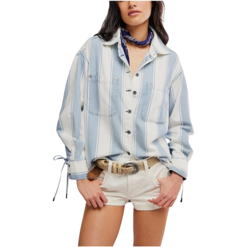 Free People Crossroads Striped Shirt