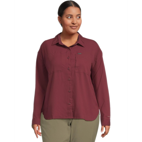 Womens Columbia Plus Size Silver Ridge Utility Long Sleeve Shirt