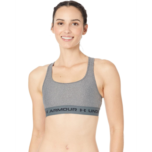 Womens Under Armour Crossback Mid Impact Heather Bra