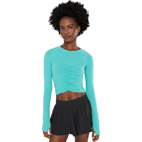 Womens FP Movement Tempo Ruched Long Sleeve