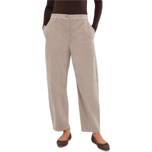Womens Eileen Fisher Organic Cotton Stretch Corduroy Ankle Arch Pants