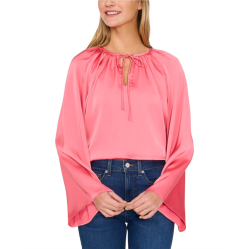 Womens CeCe Long Sleeves Raglan V-Neck Top