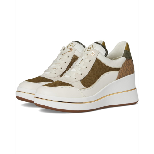 Womens Michael Michael Kors Emmy Wedge Trainer