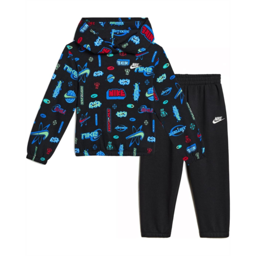 Boys Nike Kids Aop Fleece Hoodie and Joggers Set (Toddler)