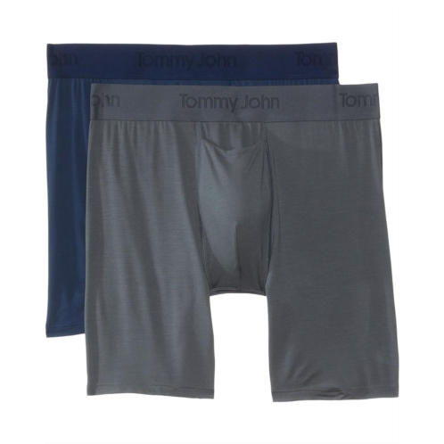 Mens Tommy John Second Skin 6 Boxer Brief 2-Pack
