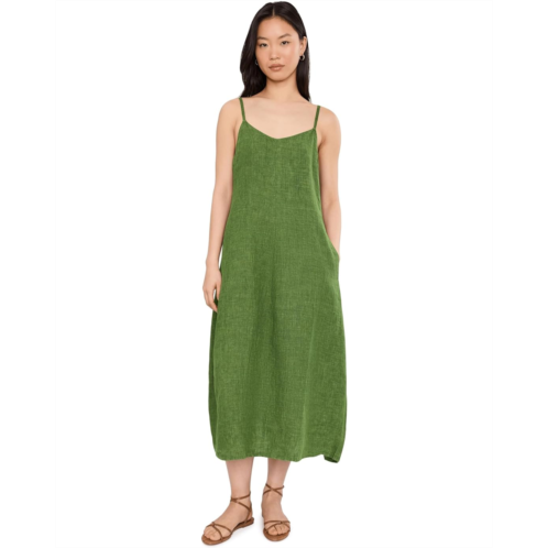 Womens Eileen Fisher Washed Organic Linen Delave Full Length Cami Dress