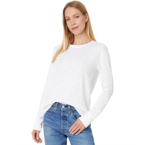 Womens Lilla P Long Sleeve Ribbed Cuff Crew-Neck