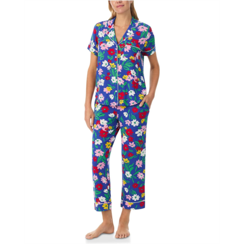 Kate Spade New York Short Sleeve Modal Jersey Cropped Pj Set