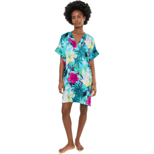 Womens N by Natori Viva Printed Satin Sleepshirt