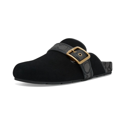 Womens COACH Archival Buckle Clogs