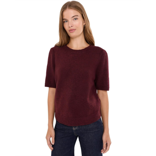 Womens Michael Stars Agatha Short Sleeve Crew Neck Pullover Sweater