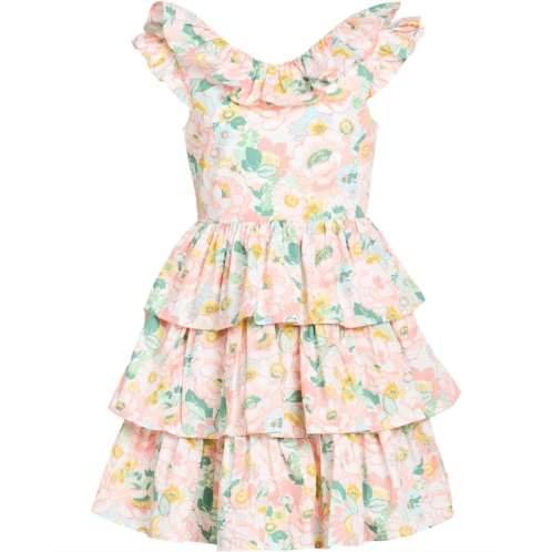 Janie and Jack Floral Tiered Dress (Toddler/Little Kids/Big Kids)