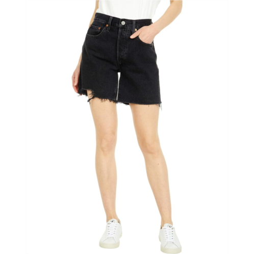 Womens Levis Premium 501 Mid Thigh Shorts
