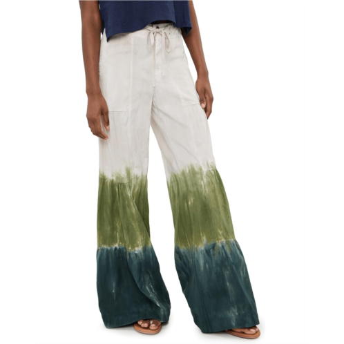 Womens XCVI Terraced Wide Leg Pants