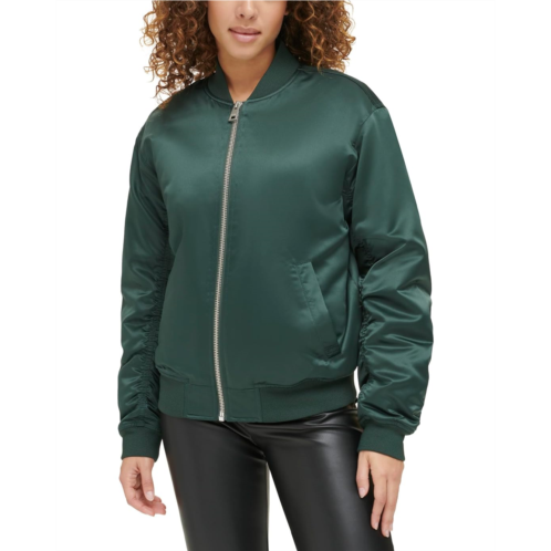 Levi s Fashion Bomber with Ruching on Sleeves