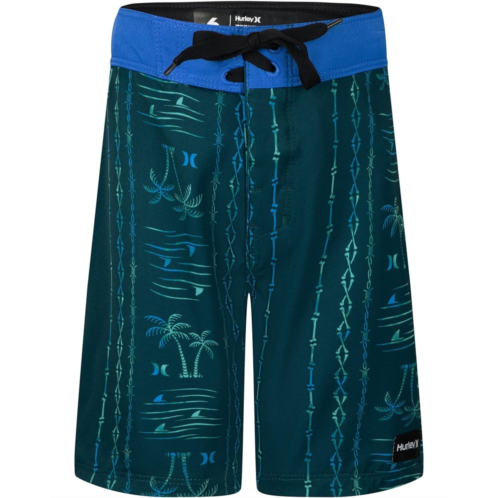 Hurley Kids Palm Stripe Board Shorts (Little Kid)