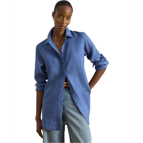 POLO Ralph Lauren Womens Lauren Ralph Lauren Relaxed Fit Linen Shirt