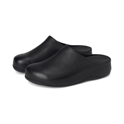 FitFlop Shuv Tumbled-leather Clogs