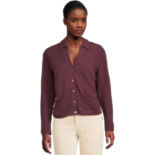 Lilla P Side Pleat Button-Down