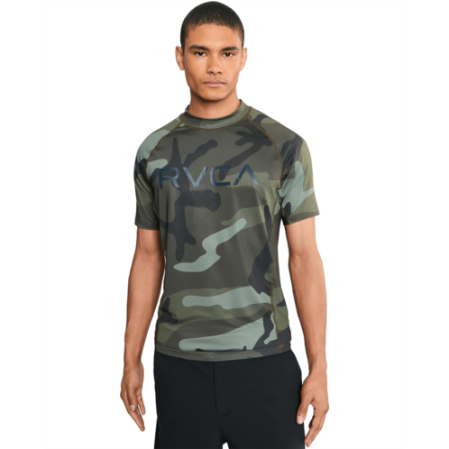 Mens RVCA Rashguard Short Sleeve