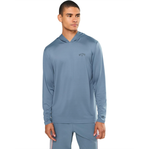 Mens Billabong Arch Mesh LF Hood Long Sleeve