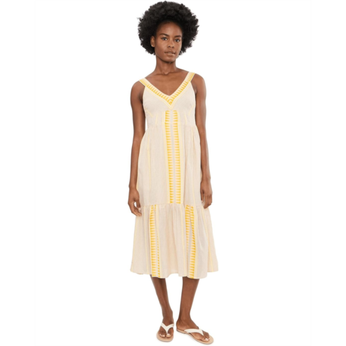 Womens Liverpool Los Angeles Sleveless Midi Dress with Pockets
