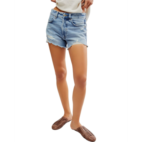 Womens Free People Now Or Never Denim Short