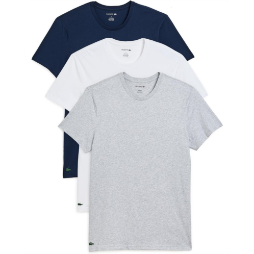 Mens Lacoste 3-Pack Slim Fit Crew Neck Undershirt