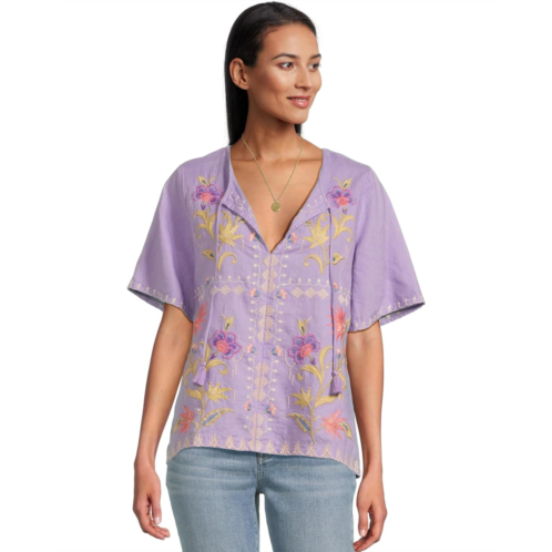 Johnny Was Ruffle Sleeve Field Blouse