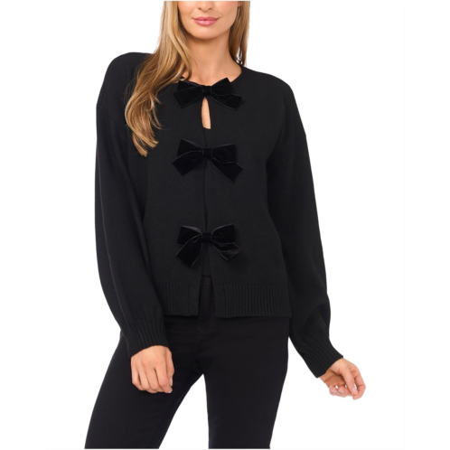 Womens CeCe Bow Closure Cardigan