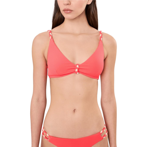 Womens BECCA Modern Edge Rib Gidget Over The Shoulder Bralette