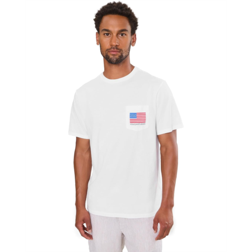 Vineyard Vines Whale US Flag Pocket Tee