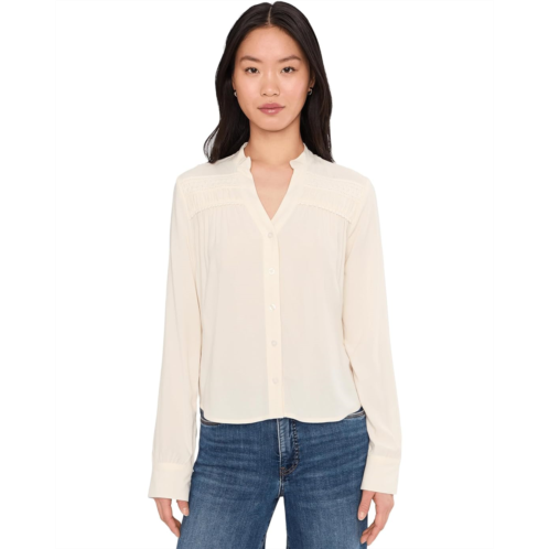 KUT from the Kloth Adrie - Long Sleeve Top With Trim And Shirring